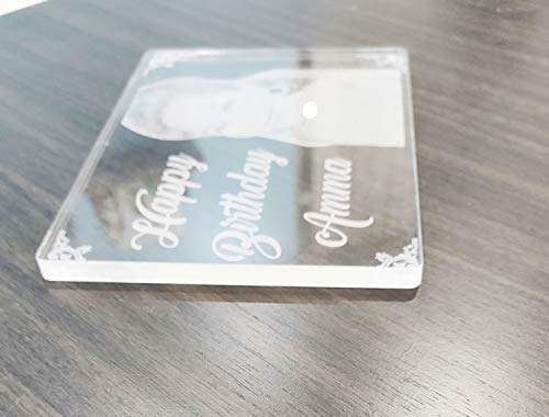 Incredible Gifts India Personalized Photo and Message on a Glass - Gift for Birthday 2