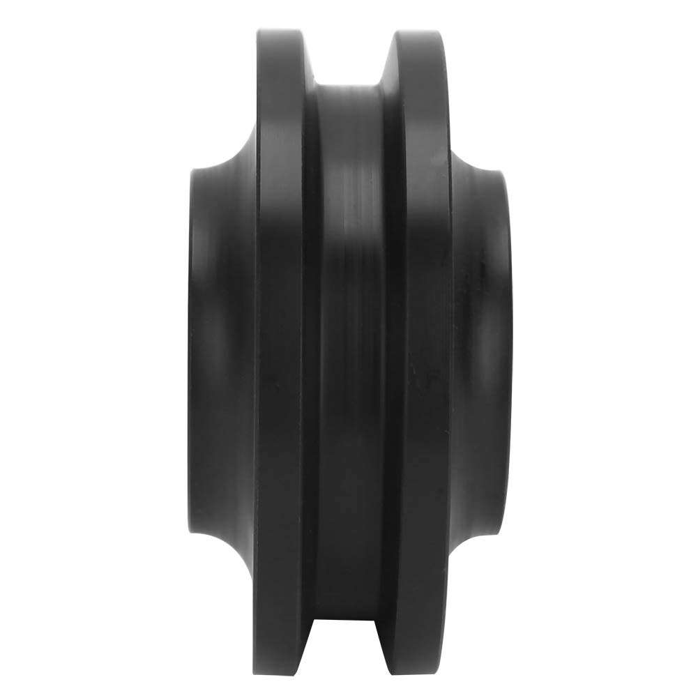 Rosvola Sturdy Barn Door Accessories, Hardware Fittings Sliding Door Hanging Rail Pulley Wheel, Carbon Steel for Sliding Door for Barn Door 2