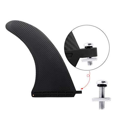 VTurboWay 316 Stainless Steel Fin Screw and Plate for Surf Longboard and SUP, 3 Pack, M5 Screw Suitable for Plastic Single Fin 6