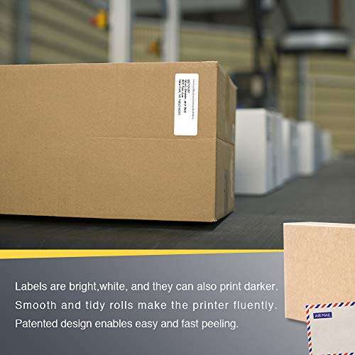 BETCKEY - 2.625" x 1" (67 mm x 25 mm) File Folder & Address Labels Compatible with Zebra/Rollo Label Printer,Premium Adhesive & Perforated [6 Rolls, 12000 Labels] 5