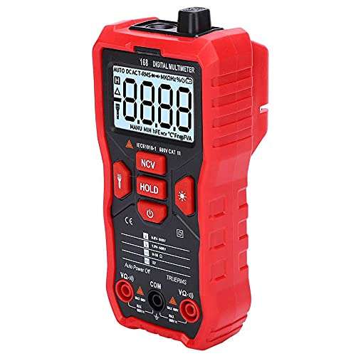 UA168 Mini Handheld LCD Digital Multimeter AC DC Voltage Resistance Tester with Test Probes 4