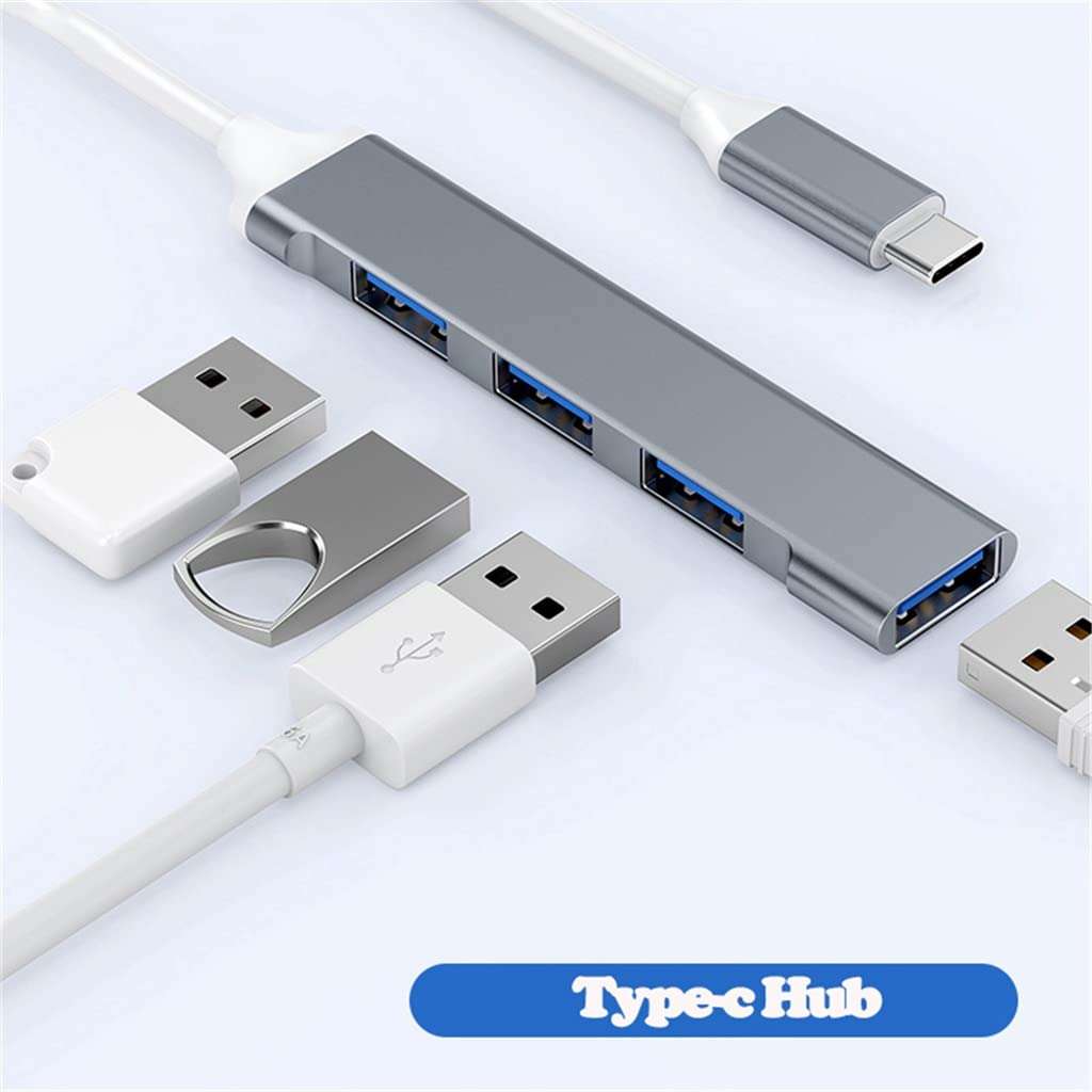 LHLLHL USB 3.0 Hub USB Hub High Speed Type c Splitter for PC Accessories Multiport HUB 4 USB 3.0 2.0 Port (Color : White-Fruit peach5, Size : E) 5
