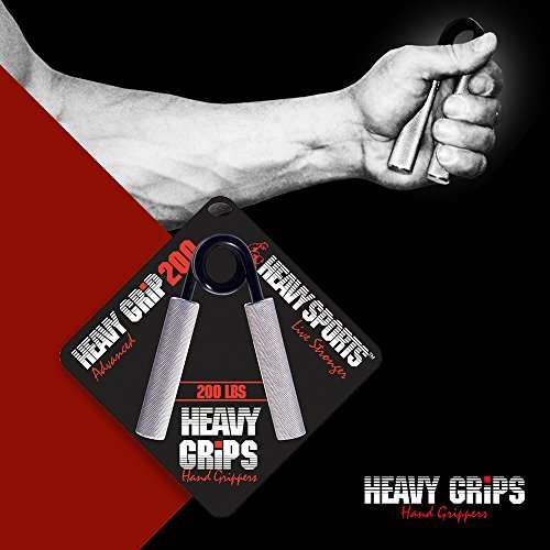Heavy Grips - 300 lbs Resistance - Gripper King - Grip Strengthener - Hand Exerciser - Hand Grippers for Beginners to Professionals 3