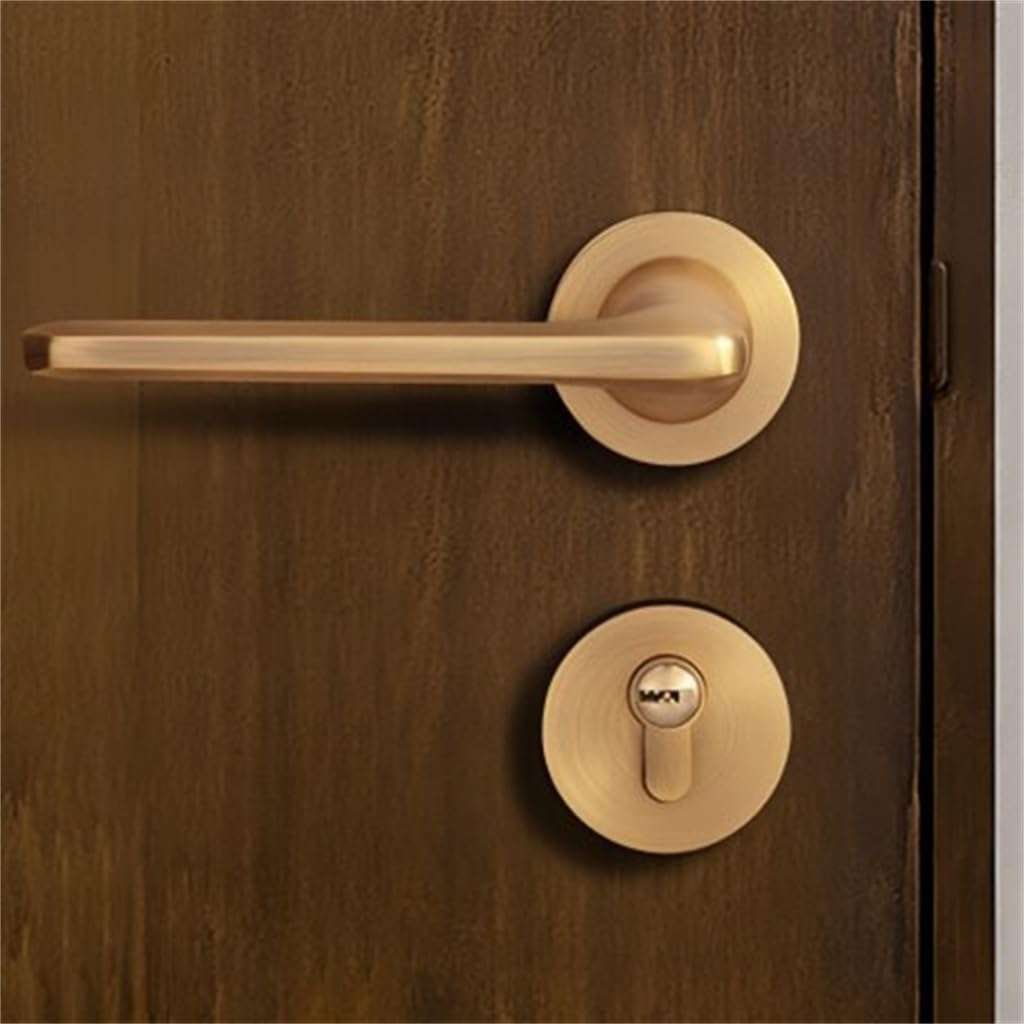 PGNEX Golden Magnetic Mute Interior Split Door Lock Solid Wood Door Kitchen Bathroom Handle 3