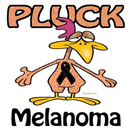 3dRose Lsp_114825_6 Chicken Pluck Melanoma (Black) Awareness Ribbon Cause Design 2 Plug Outlet Cover 3