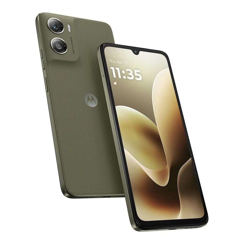 Motorola Moto G06 4G LITE Ai (Compatible with Tmobile Mint Tello & Global) (64GB+4GB) 50MP Cam Dual Sim 6.88" XT2535-2 Latino American Version (Tendril (Green)) 1