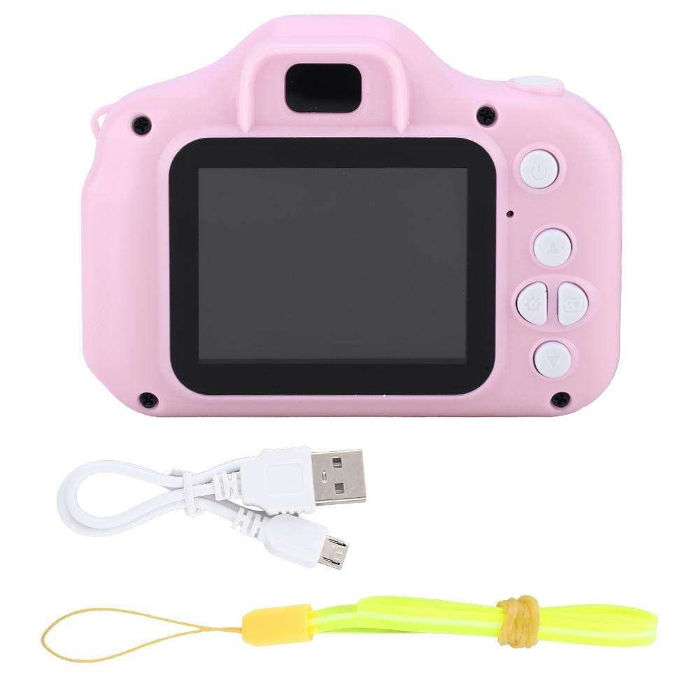 sjlerst Rechargeable Toy Camera Kid Camcorder, Kid Action Camera Toddler Video Recorder 1080P Kid Camera, for Girls Birthday for Birthday Christmas New Year Gift(Pink) 4