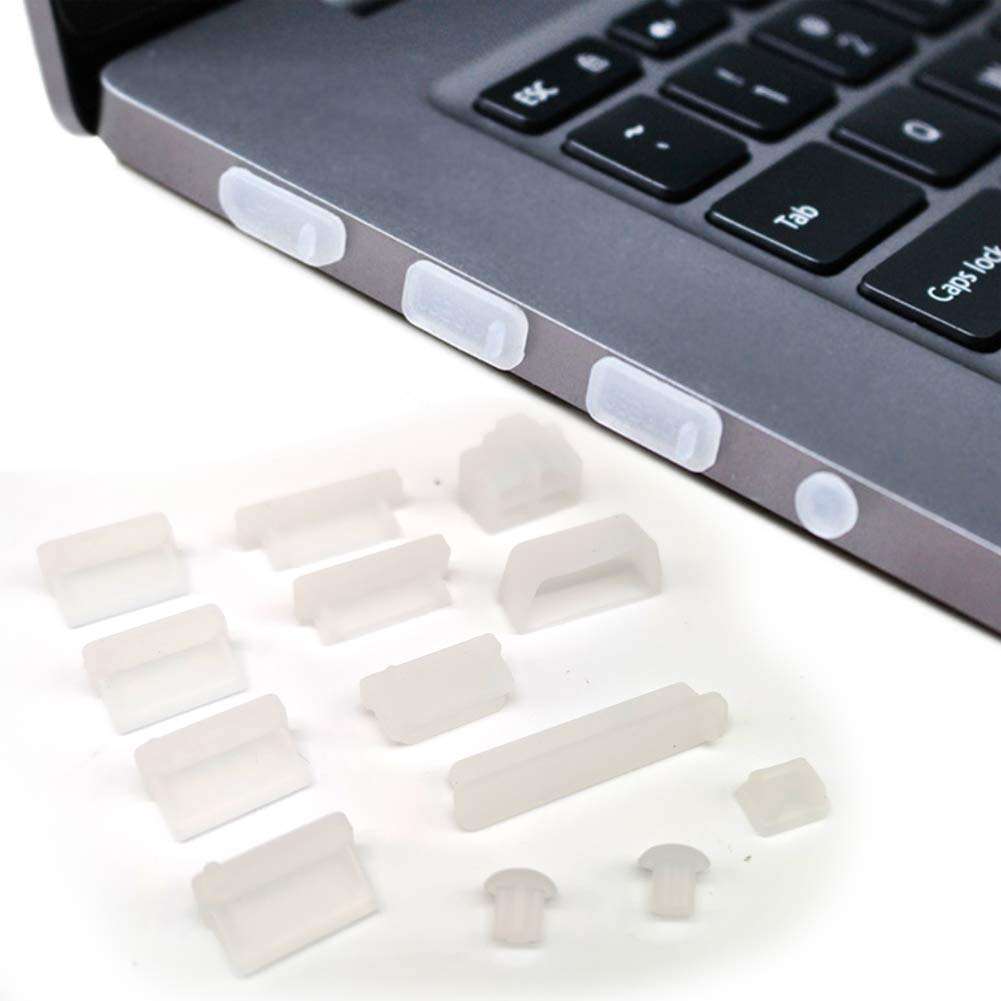 13 PCS / 8 Types Universal Computer Anti Dust Stopper/Plug, General Laptops Soft Silicone Dustproof Cover, Notebook Laptop PC Computer Accessories, Anti-dust Stopper, Not for Apple Laptops 6