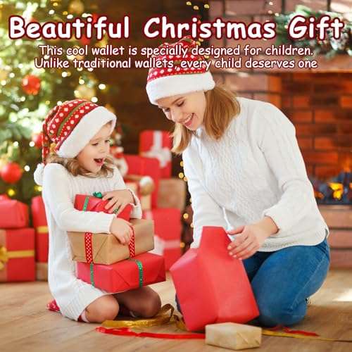 3 Packs Kids Wallet Bulk, Mini Trifold Coin Purse Cartoon Wallet, RFID Blocking Wallet, Front Pocket Wallet with Zipper for Kids, Canvas Outdoor Sports Wallets with Magic Sticker - Dinosaur 2 3