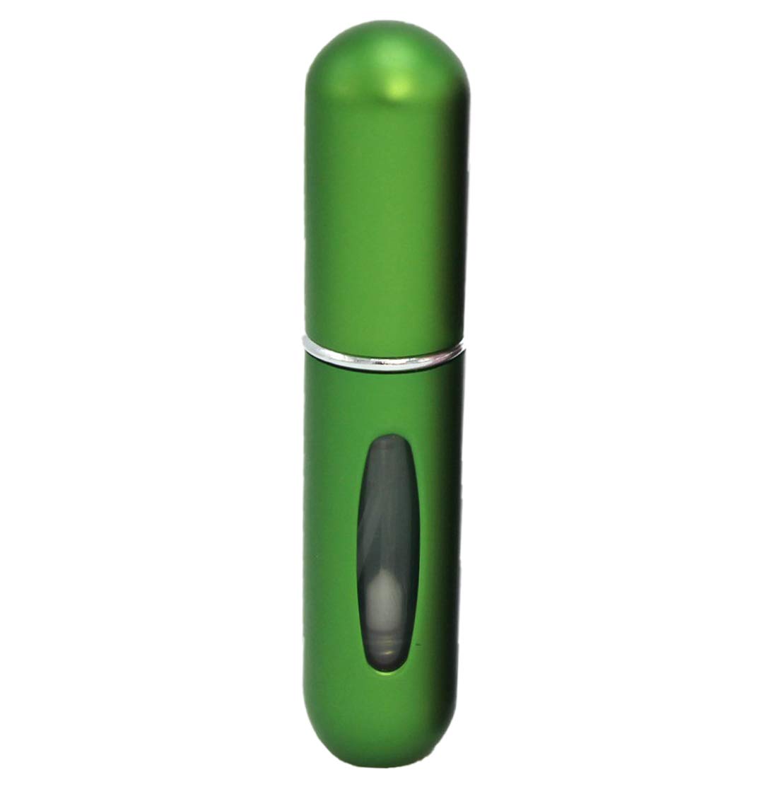 Gadget Hero's Mini Refillable Perfume Atomizer. TSA Flight Approved 5ml Portable Perfume Bottles Sprayer. (Matt Green)