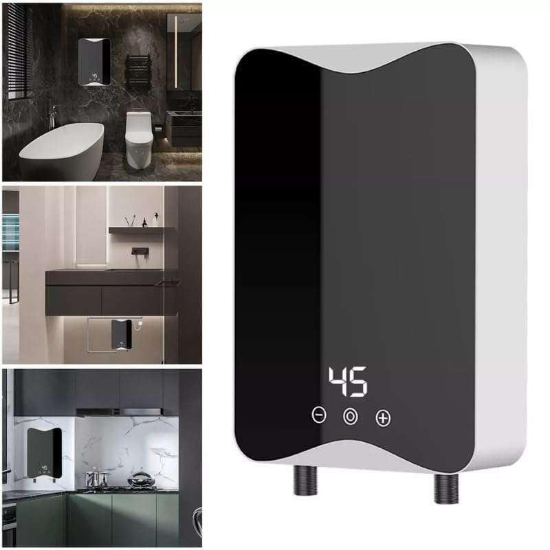 Lipzie [𝟏𝟓 𝐘𝐄𝐀𝐑𝐒 𝐖𝐀𝐑𝐑𝐀𝐍𝐓𝐘] Instant Electric Water Heater, Rapid Temperature Control with LED Touch Panel for Daily Use in Kitchen and Bathroom " 5
