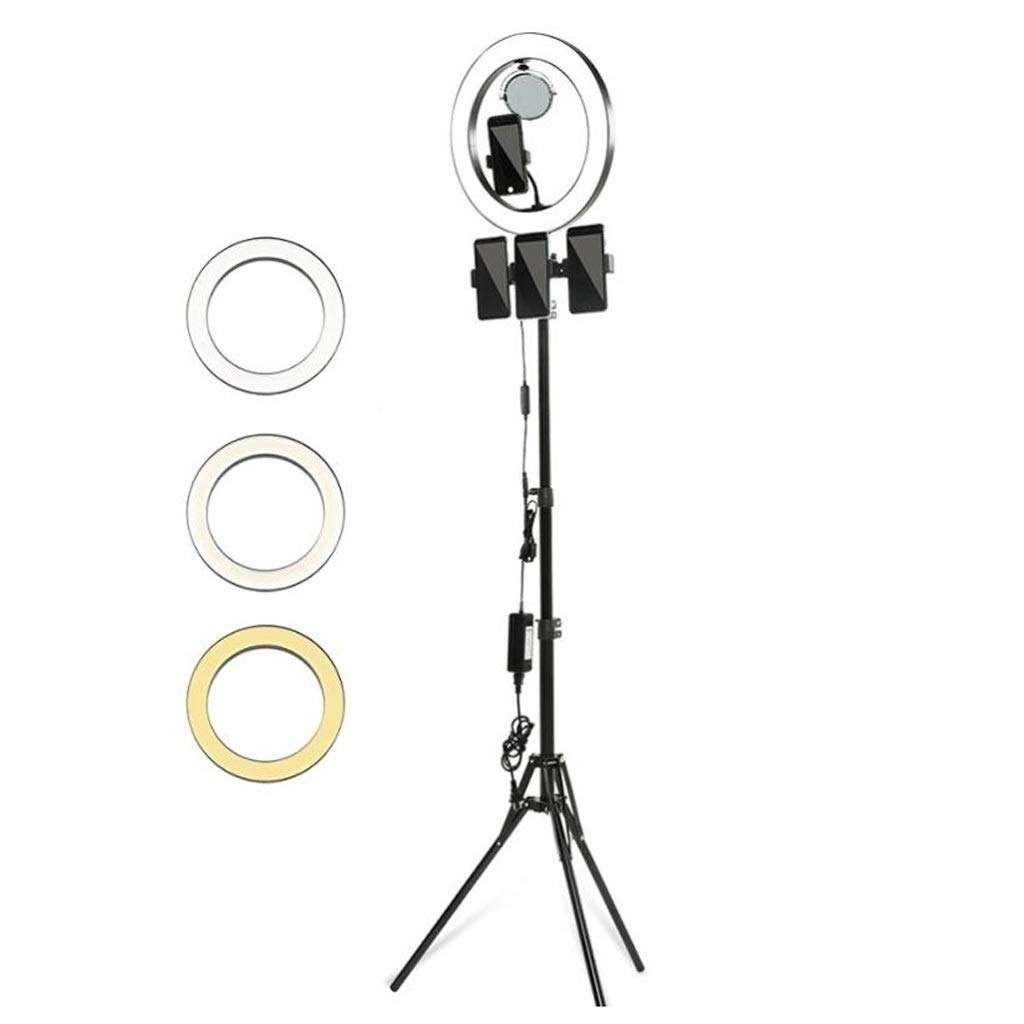 QAZWC-A1 14'' Selfie Ring Light with Tripod Stand and Phone Holder LED Circle Lights Halo Lighting for Make Up, Live Photo,Photography,Vlogging Video 1