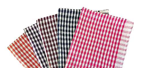 Zemic Kitchen Duster Wet Dry Cotton Cleaning Cloth/Mop 16 x 16 inch (Pack of 12) - Assorted Colour 1