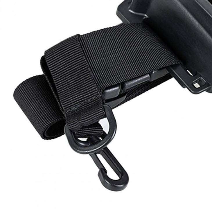Black Fishing Waist Belt with Portable Plastic Fishing Rod Holder Fishing Waist Belt Adjustable Rod Holder Fishing Belt Pole Inserter Fishing Rod Accessories for Spinning Surf Kayak Outdoor Fishing 6