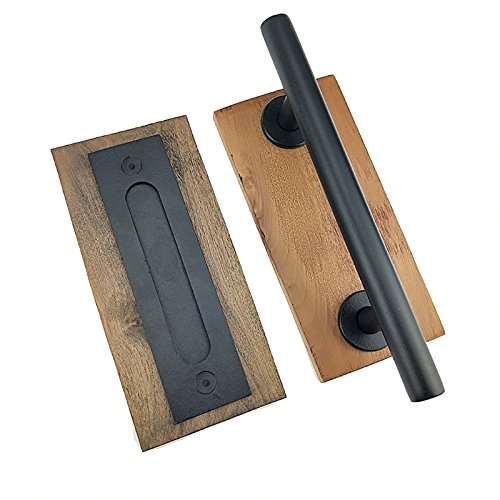 Matte Black Barn Door Handle and Pull Wooden Sliding Door Handle Flush Pull 5