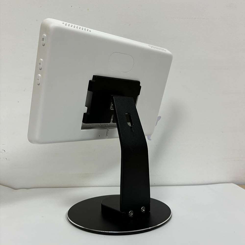 Echo Show 5 Adjustable Aluminum Swivel Stand, Stand for Amazon Echo Show 5, Horizontal 360 Rotation Longitudinal Angle Change Base - Black ES010-01 3