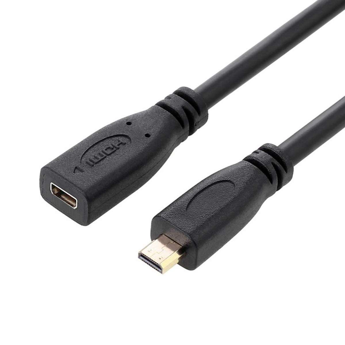 chenyang HDMI 1.4 Type D Micro HDMI Male to Micro HDMI Female HDMI Extension Cable 4K 60hz for Camera 1