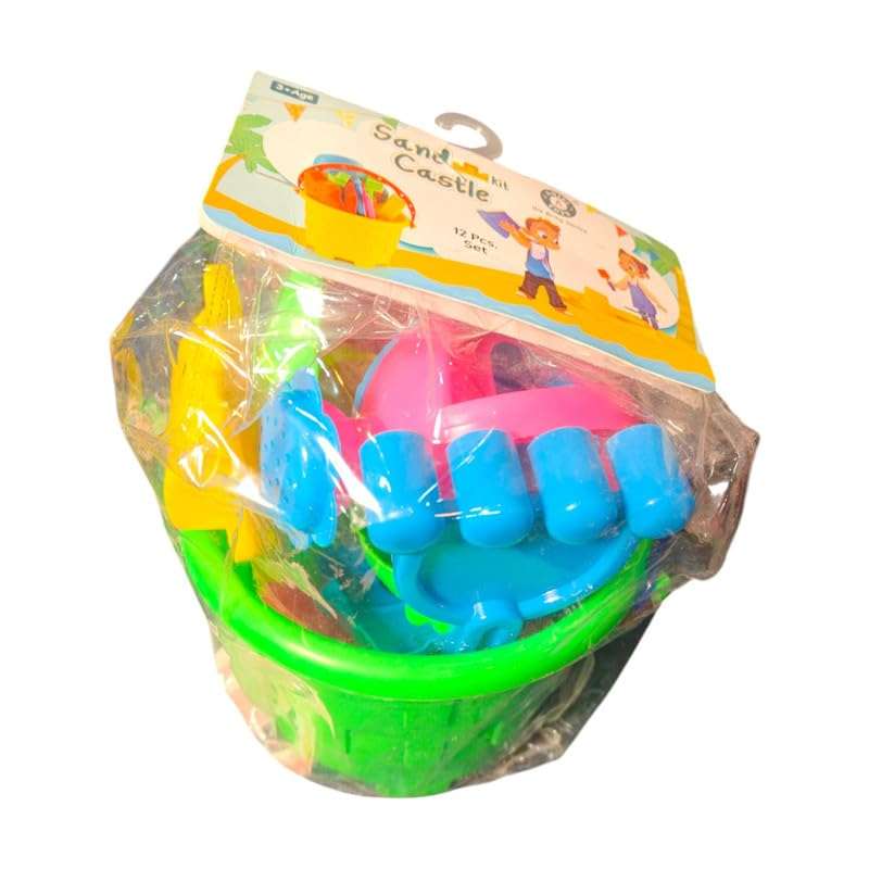 AKTOON TOYS (Combo Pack) Beach Sand Toys Castle Play Set with Fish Rattle & Princess Collection Fashion Two Cute Doll with Two Baby Doll for Girls - Multicolor 4