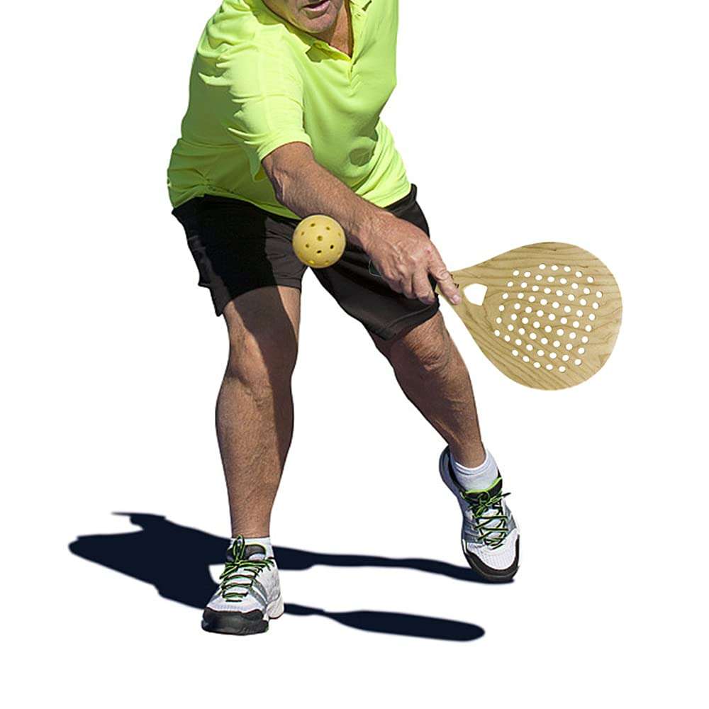 pekdi Pickleball Paddle Wood Pickleball Racket with Ergonomic Cushion Grip for Indoor and Outdoor 4
