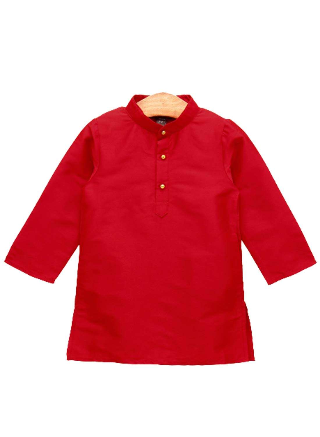 A.T.U.N. All Things Uber nice Baby-Boy's Solid Regular Pyjama Jacket Set (BJKP_Red-Amber 1-2 Years) 3
