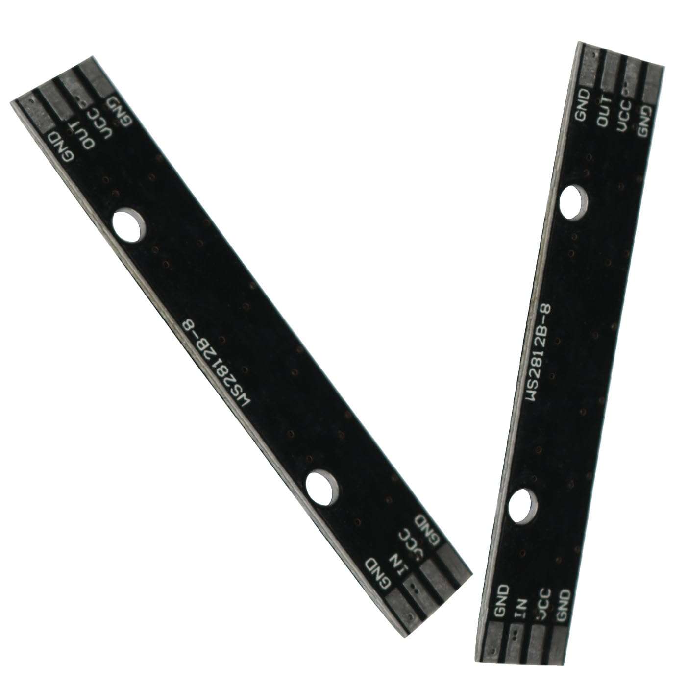 PZRT 2PCS 8 Bit WS2812 Built-in Driver Full Color Light Development Board for Shaped Screen Light Painting Bedroom Bedside Flexible Strip Combination Decorative Lighting Black 5