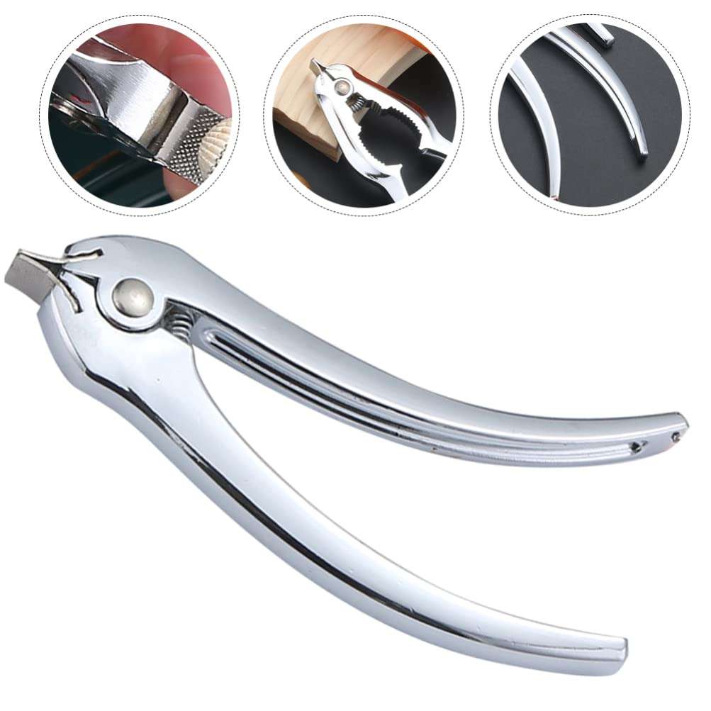 BESTonZON Oyster Sheller Oyster Clam Opener Blood Clam Clip Seafood Clamp Oyster Shucker Machine Stainless Steel Grillable Oyster Shucker Tool Kitchen Gadget for Hotel Family Buffet 5