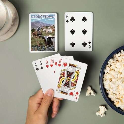 Georgetown, Texas, Longhorns (52 Playing Cards, Poker Size Card Deck with Jokers) 2