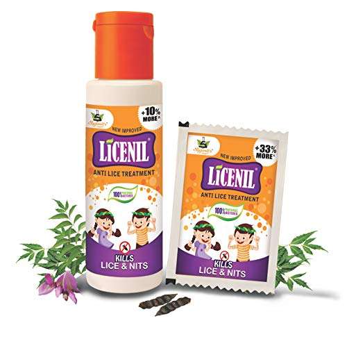 LICENIL Lice Shampoo, All Natural Actives Non Toxic Lice Treatment For Kids, Safe for Daily Use Kills Super Lice, Eggs and Nits, (50 ML) Pack Of 3 3