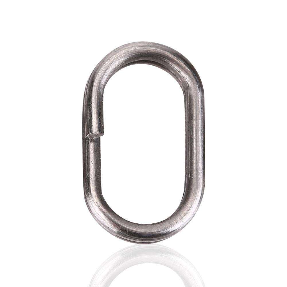 Oval Split Rings Fishing,Oval Split Rings for Fishing Lures,100Pcs Split Rings Stainless Steel Fishing Oval Split Rings Swivel Snap Carp Fishing Tackle Chain Connector 5 Sizes(9 * 15mm) 1