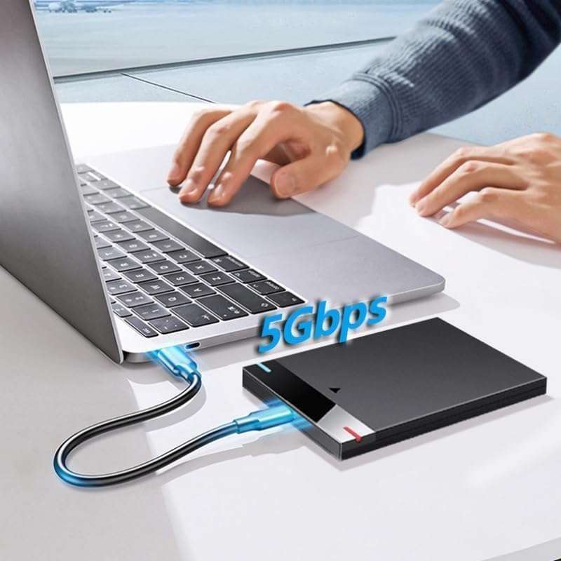 1TB Ultra Slim Portable External Hard Drive USB3.0 HDD Storage for PC, Desktop, Laptop, MacBook, Chromebook, Xbox One.(V-G)(k) 4