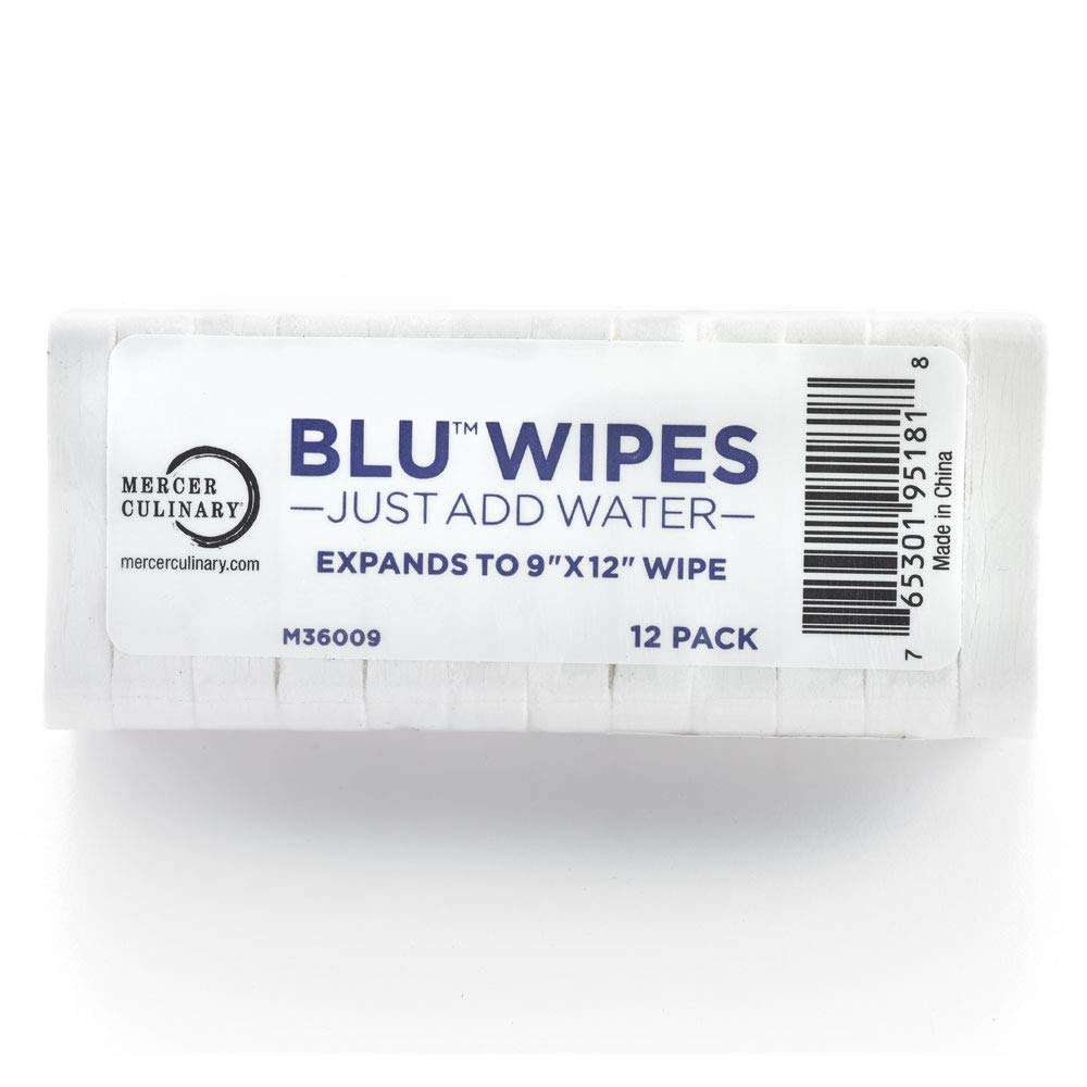 Mercer Culinary BLU Medium-Duty Compressed Foodservice Towel-12/Pack, 9 x 12, 12 Pack 1