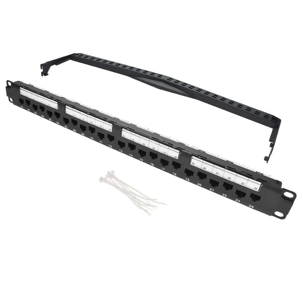Cable Central LLC (20 Pack) Cat.6A 110 Type 24Port Patch PanelRackmount UL Listed.