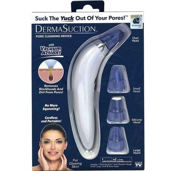 CoralTribe 4-in-1 Blackhead Remover Tool - Electric Derma Suction Device for Whiteheads, Acne, and Pore Cleaning | CoralTribe Facial Cleanser Vacuum System for Face, Nose, and Skin Care 1
