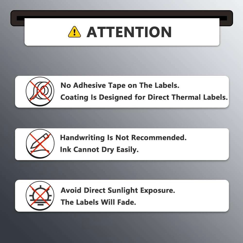 SECUREMENT Direct Thermal Barcode Labels Stickers (3x2 Inch / 75x50 mm) 1000 Labels/Roll (4 Rolls) 6