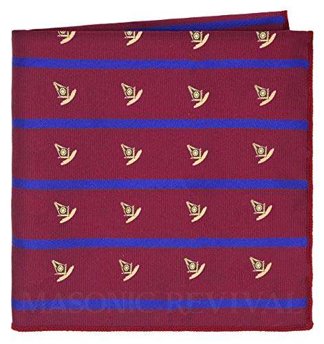 The Regal Past Master Pocket Square Handkerchief by Masonic Revival
