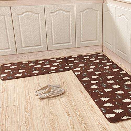 UBERSWEET® changbvss Bath Rugs Set 2pcs/Set Anti Slip for Bathroom Memory Foam Bath Bath Accessories Kitchen Carpet Floor Mats Animal Pattern: huazhuangxiaoxiong, about50x80S50x120cmL 3