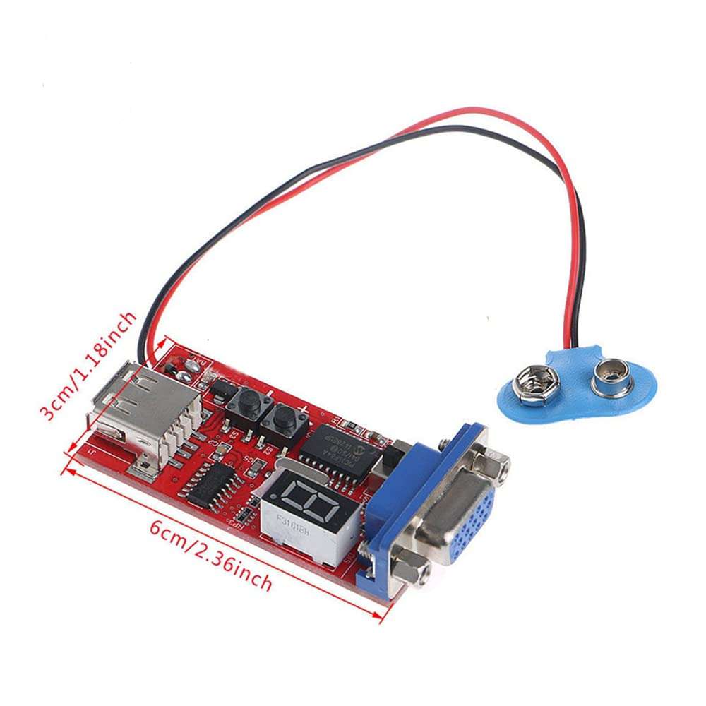 Acxico 1Pcs VGA Signal Generator LCD Display Tester Repair Tool 7V-12V Power Input 4