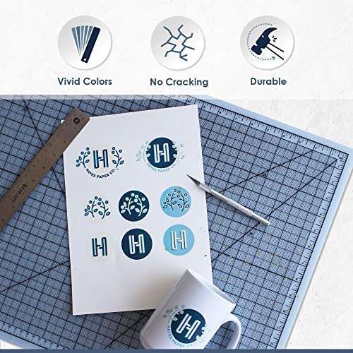 Hayes Paper, Waterslide Decal Paper Inkjet White 20 Sheets Premium Water Slide Transfer Paper, Bright White, A4 Size, 8.25 x 11.7 Inch 5