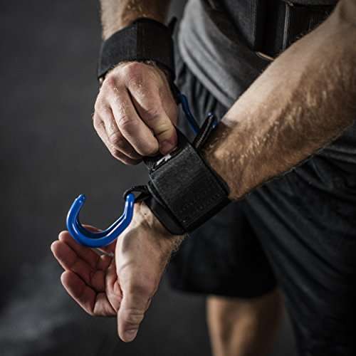 Harbinger Lifting Hooks, Black/Blue 3