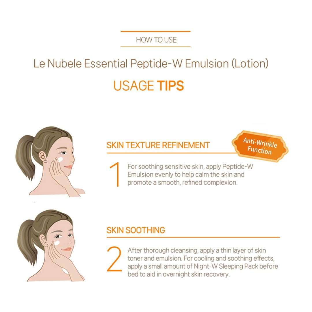 Le' Nubele Peptide Lotion - Lightweight Hydrating Lotion for Sensitive Skin, Calming & Moisturizing, Enriched with Plant-Based Extracts, Korean Skincare, 4.05 fl. oz (120ml) 6