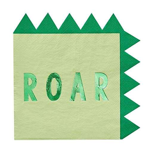 Dinosaur Birthday Party Napkins Paper Napkins Dinosaur Party Supplies Dinosaur Decorations Stegosaurus 6" x 6", Pack 32 1