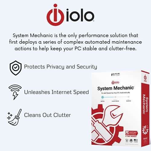 iolo - System Mechanic, Fix & Speed Up Your PC Automatically With Award Winning Software Solution 5