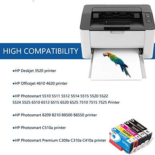 VIVIDRAW Compatible Ink Cartridge Replacement for HP 564XL Ink Cartridges Combo Pack for Photosmart 7520 5520 7525 7510 6520 Premium C309a C410a Officejet 4620 Deskjet 3520 Printer(10PACK) 3