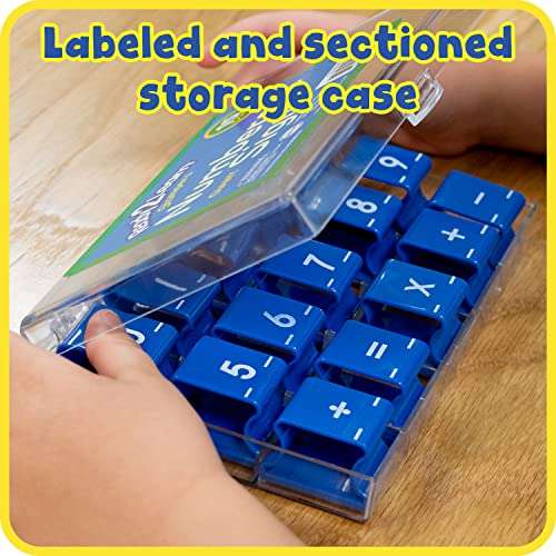 READY 2 LEARN Number and Sign Stamps - Small - Set of 15 - Rubber Math Stamps for Kids - Numbers 0-9 5