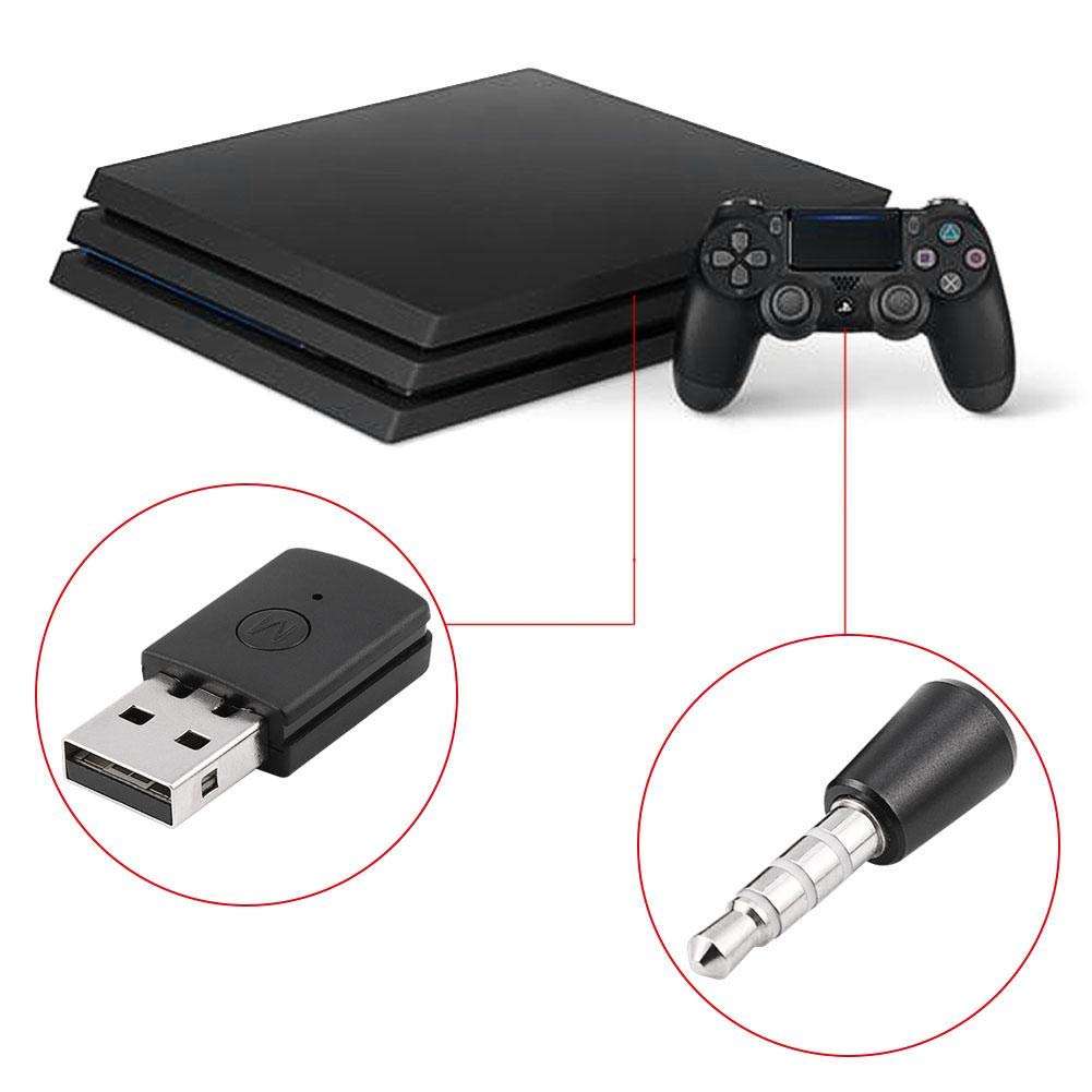 Mini USB 4.0 Bluetooth Adapter, Suitable for for PS4 Playstation, USB 5V Powered/Supports A2DP, HFP Mini and Lightweight, Convenient to Take Along. 3
