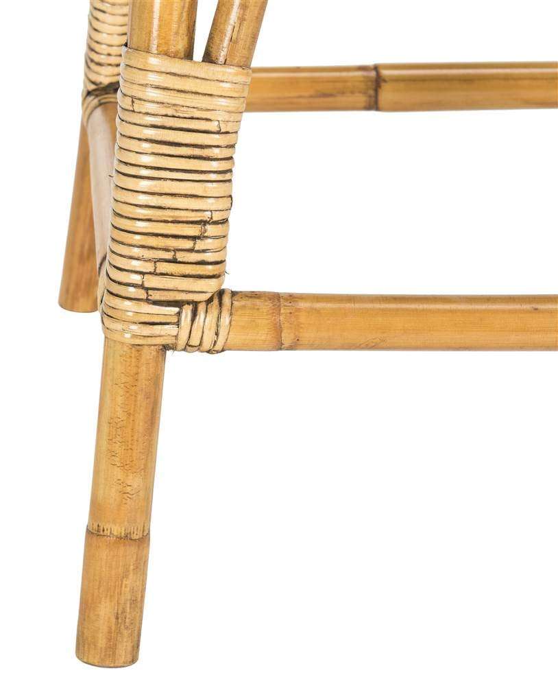 Safavieh Home Collection Leda Brown Rattan 26-inch Counter Stool 6