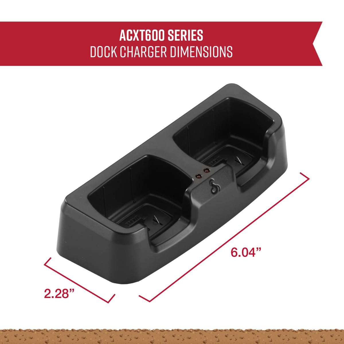 Cobra ACXT 600 Dock Charging Station for 2 Walkie Talkies with UBS Charging Cable - Dual Desktop Portable Charger, Compatible with ACXT645 Model (Pack of 4) 3