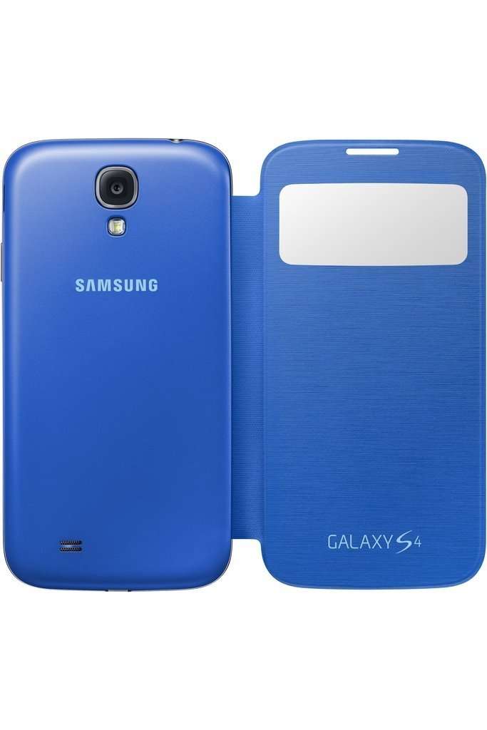 Samsung Galaxy S4 S-View Flip Cover Folio Case (Light Blue) 6