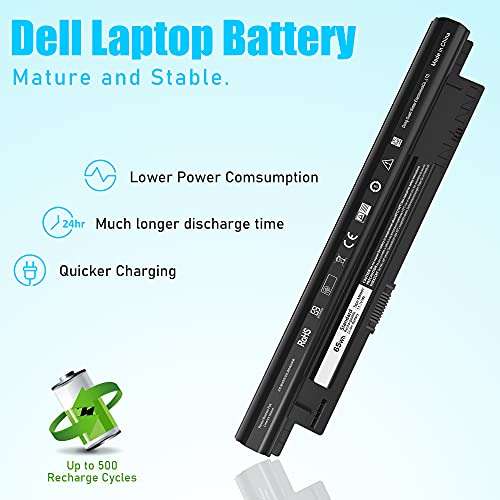 SLE-TECH 65WH MR90Y Battery Compatible with Dell Inspiron 3521 3721 5521 5721 14-3421 14-3437 14R-5421 14R-5437 17 Latitude14 3000 3540 Series XCMRD PN 0MF69 N121Y G35K4 MK1R0 VR7HM 4