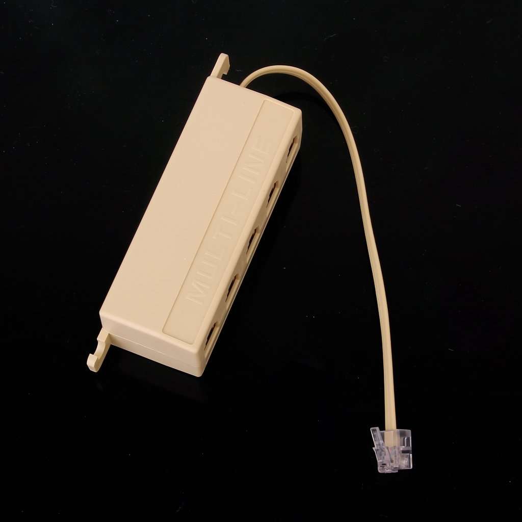 Generic 5 Ports Telephone Line Splitter Modem 6.5 inch 3